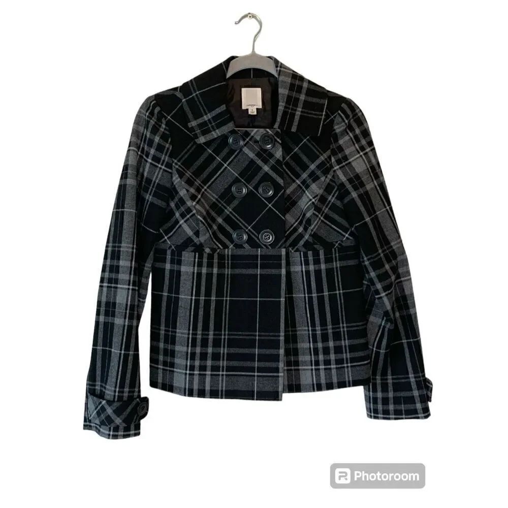 Halogen Women's Black and Grey Jacket Size Small